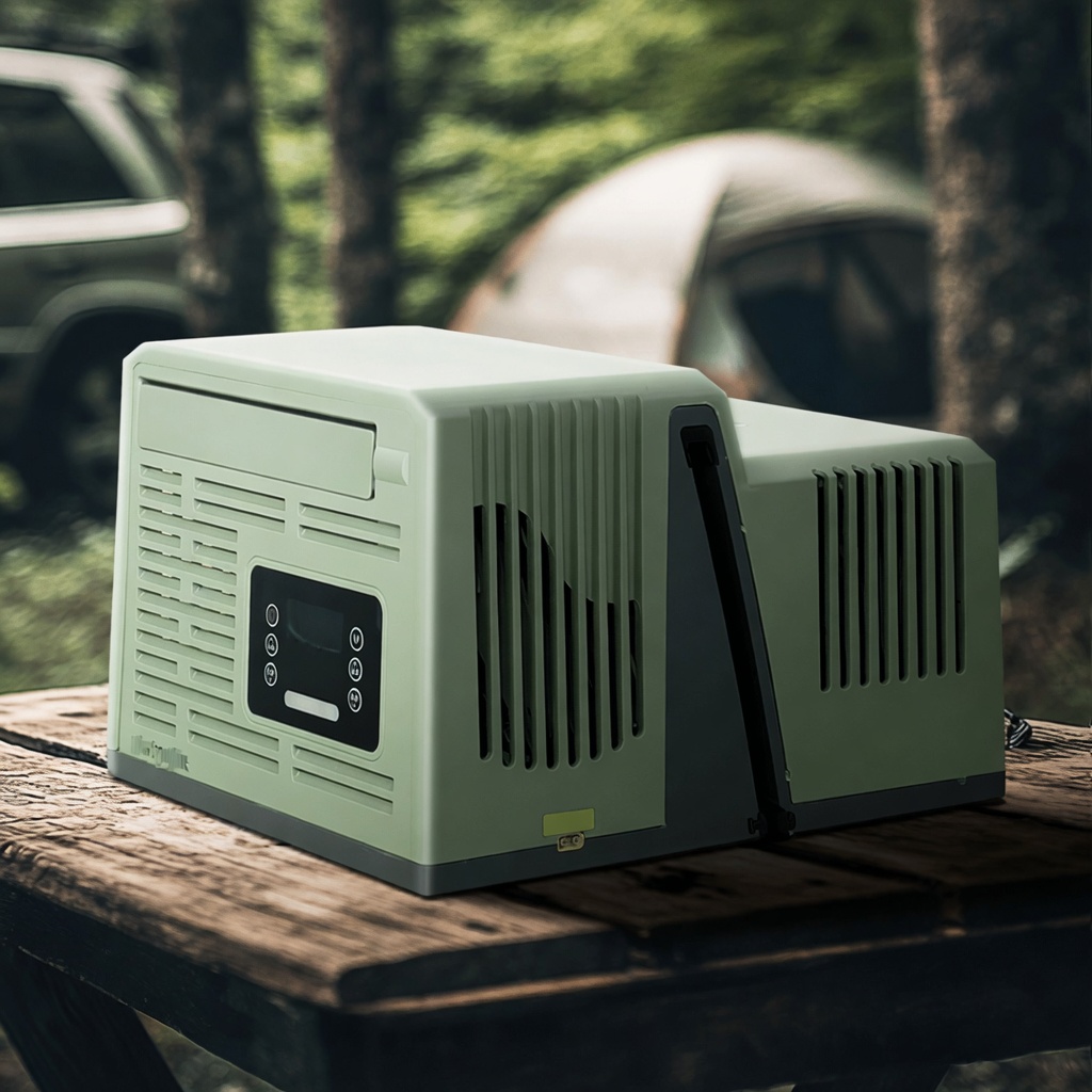 24V 48V Parking Air Conditioner Ductless Portable AC for Truck, Camper, Tent, No Hose Needed
