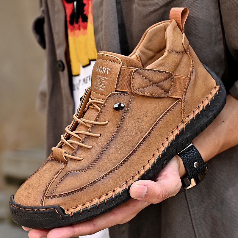 🔥Bestseller 2026💥Herren-Lederstiefel im Mid-Top-Stil
