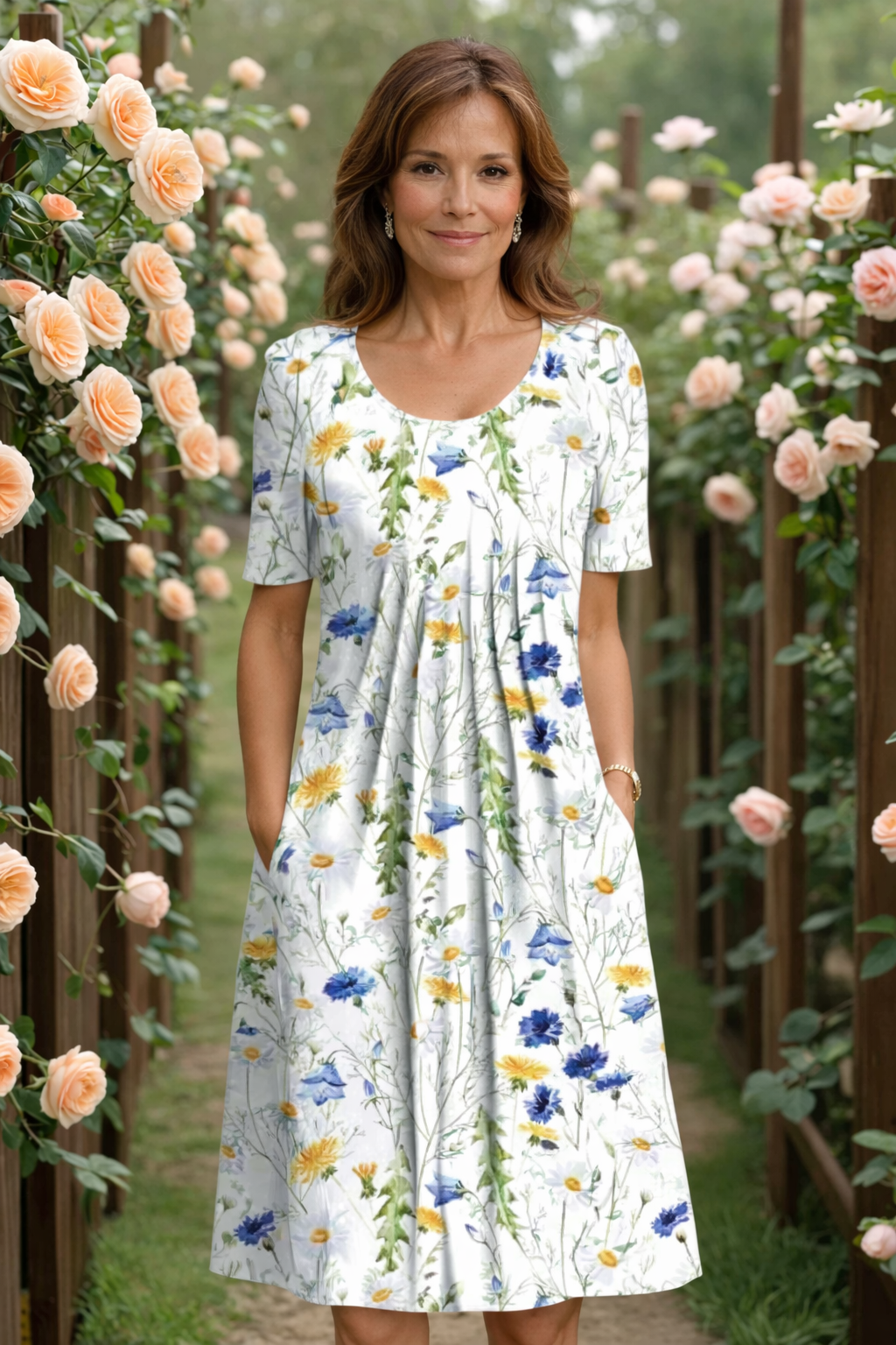 MARIANNE | ELEGANT DRESS WITH TUMMY COVERAGE