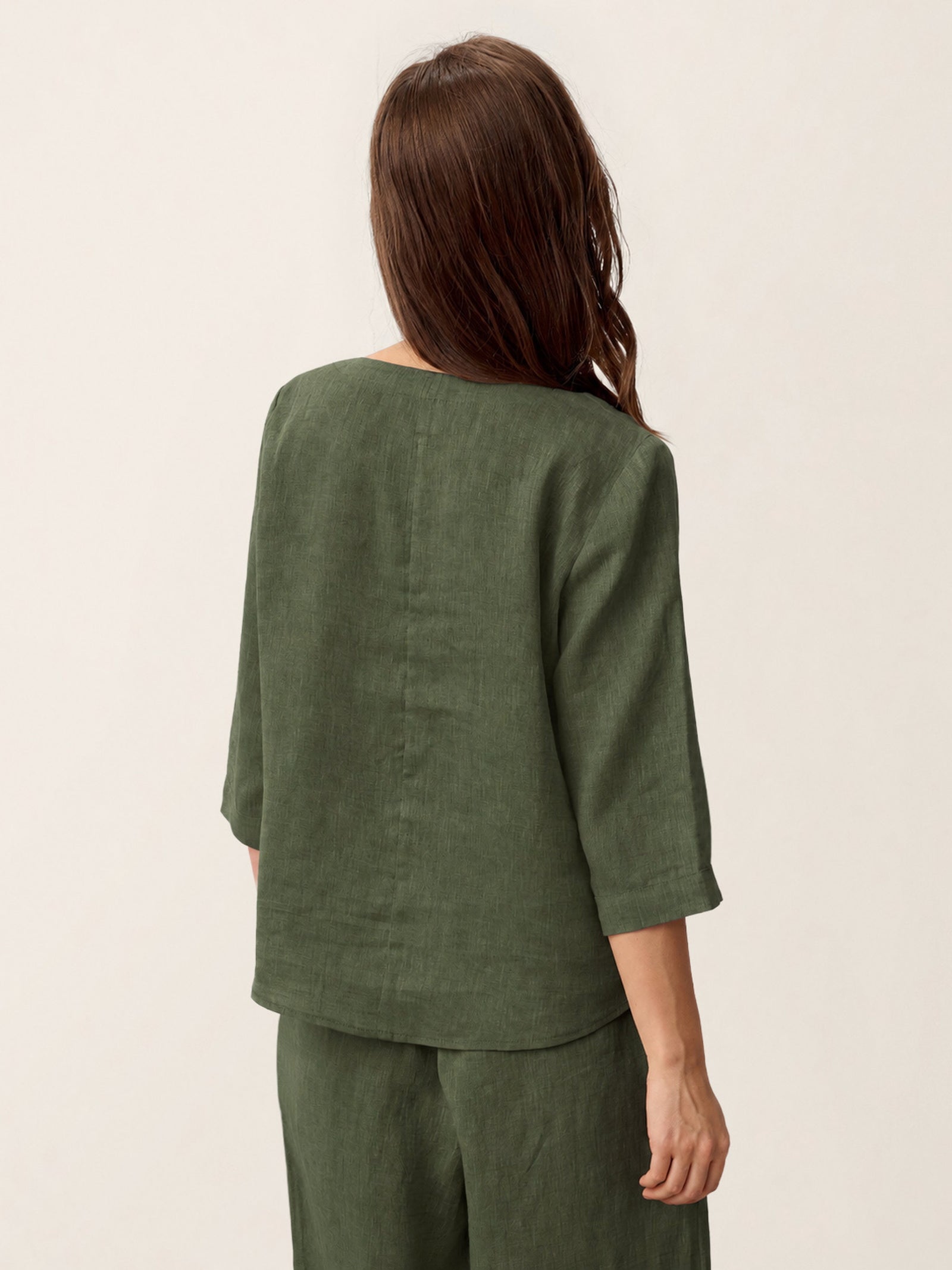 Casual two-piece set: linen cotton top and trousers – create a stylish look in 5 seconds