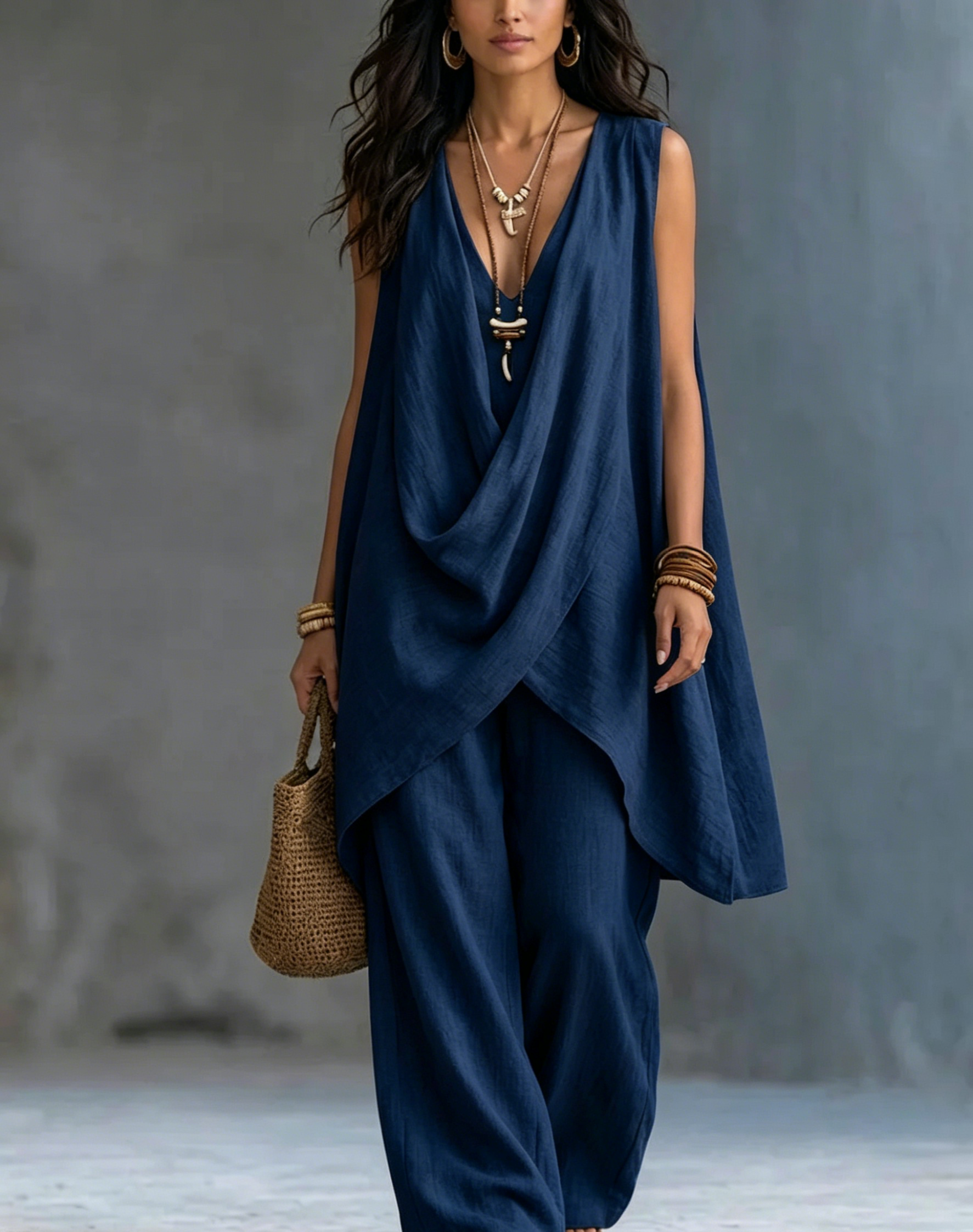 Women's Bohemian Style Loose Cotton And Linen Set™