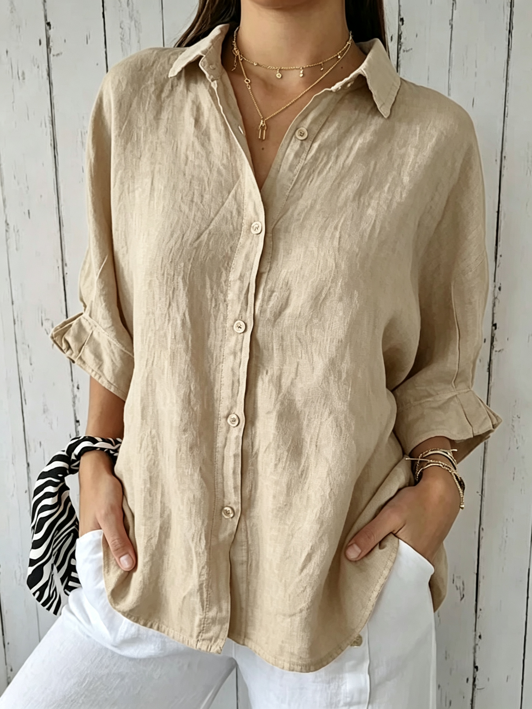 2026 New Arrival 🔥Women's Casual Loose Linen Top