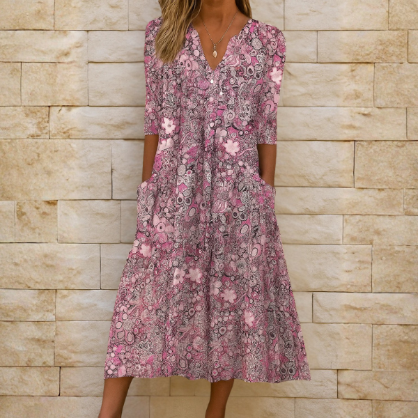 🛒𝓕𝓪𝓷𝓴𝓲𝓽𝓽𝔂™ Soft-Touch Midi Dress 🎁 Buy 2 Free Shipping!