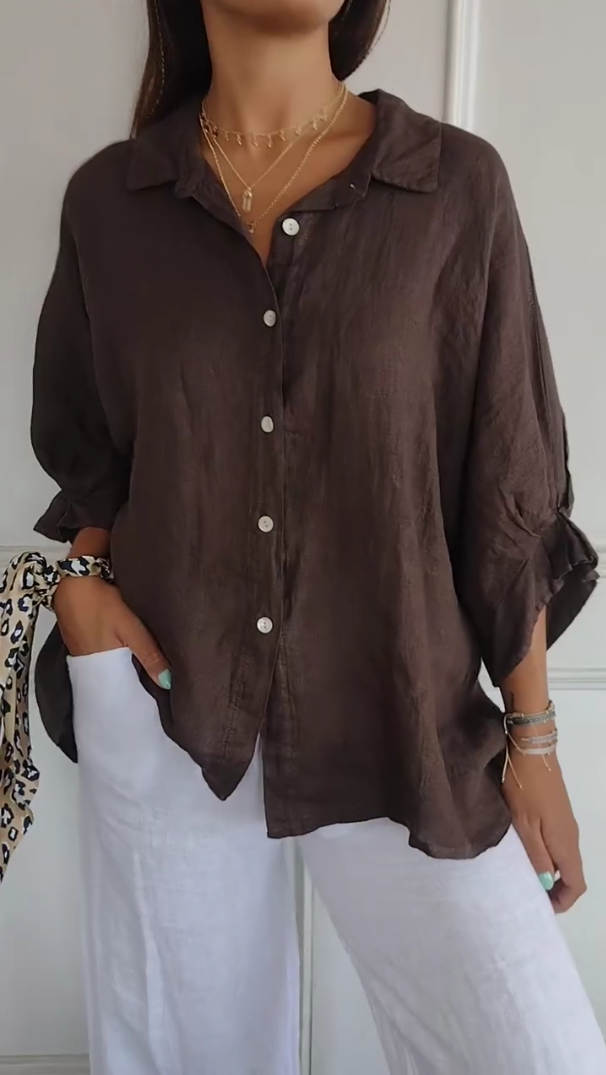 2026 New Arrival 🔥Women's Casual Loose Linen Top