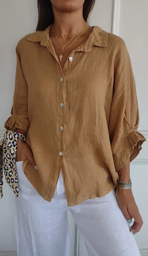 2026 New Arrival 🔥Women's Casual Loose Linen Top