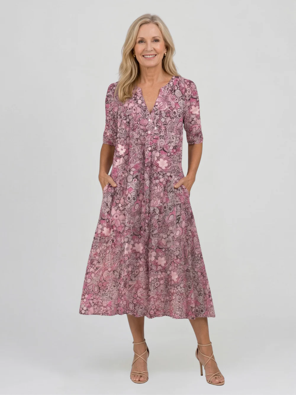 🛒𝓕𝓪𝓷𝓴𝓲𝓽𝓽𝔂™ Soft-Touch Midi Dress 🎁 Buy 2 Free Shipping!
