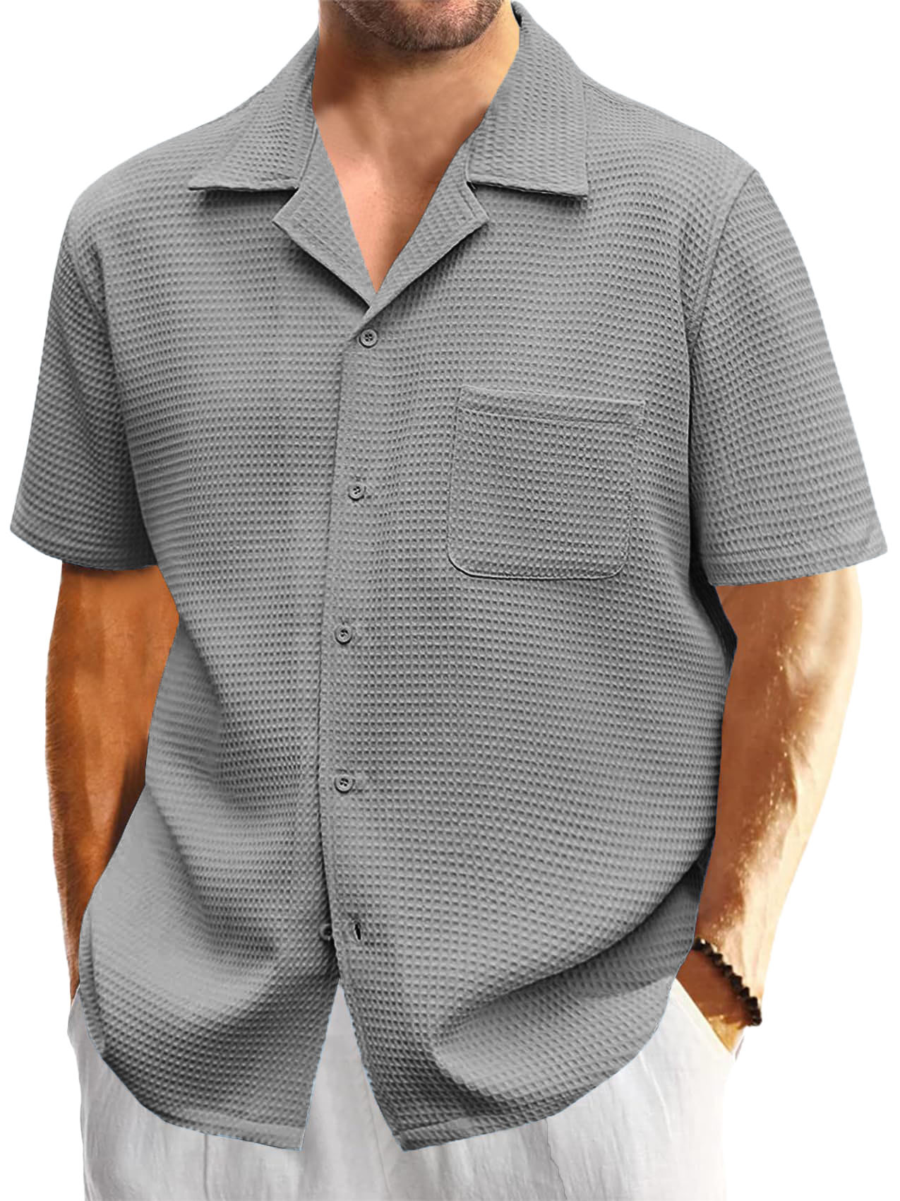 Men Can't Get Enough of These Ultra-Soft Waffle-Knit Everyday Shirt