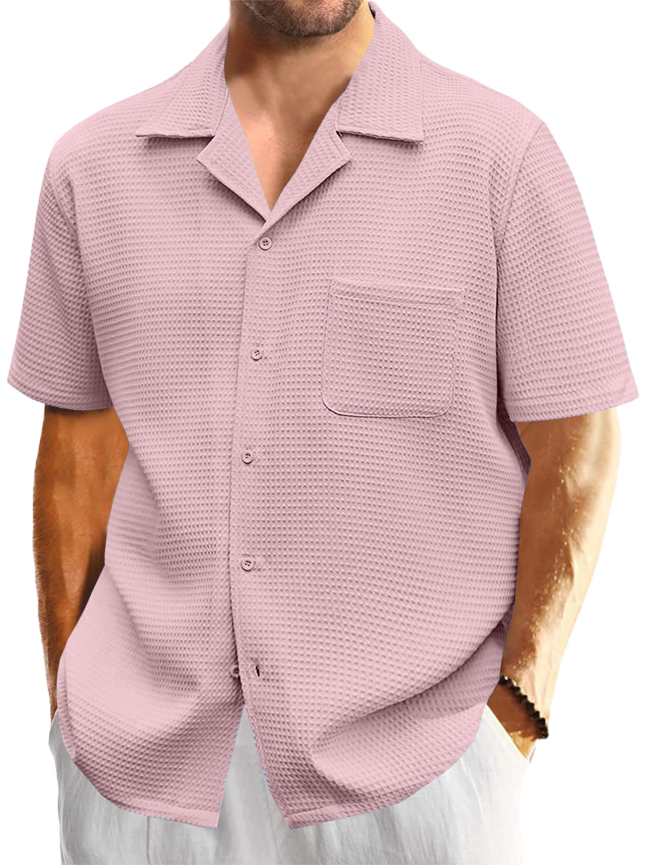Men Can't Get Enough of These Ultra-Soft Waffle-Knit Everyday Shirt