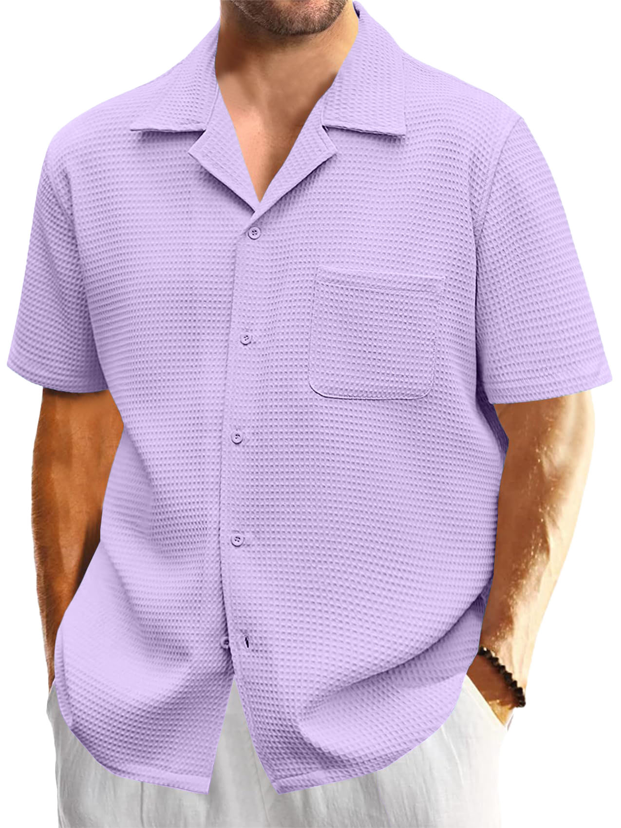 Men Can't Get Enough of These Ultra-Soft Waffle-Knit Everyday Shirt