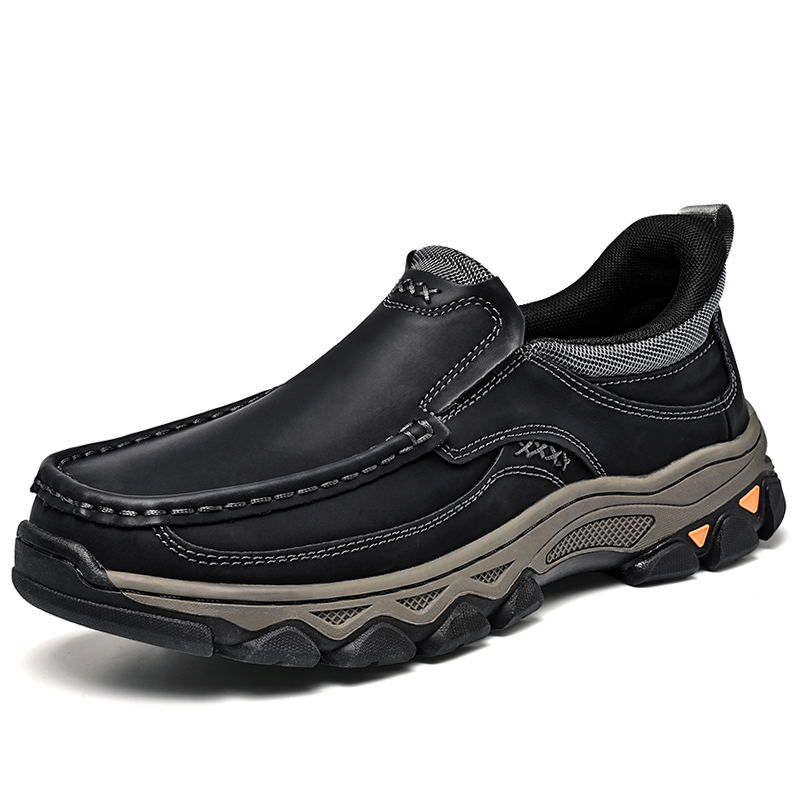 2026 New Men's Orthopedic Hands-Free Genuine Leather Slip On Loafers