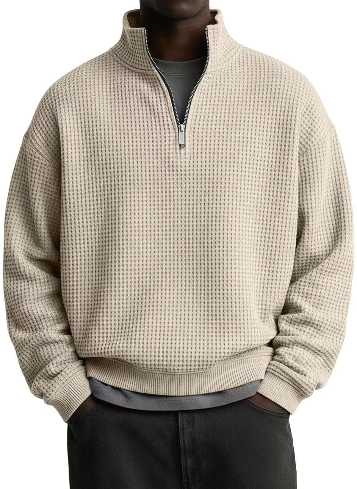  Men's Cozy Cashmere-Blend Sweatshirt