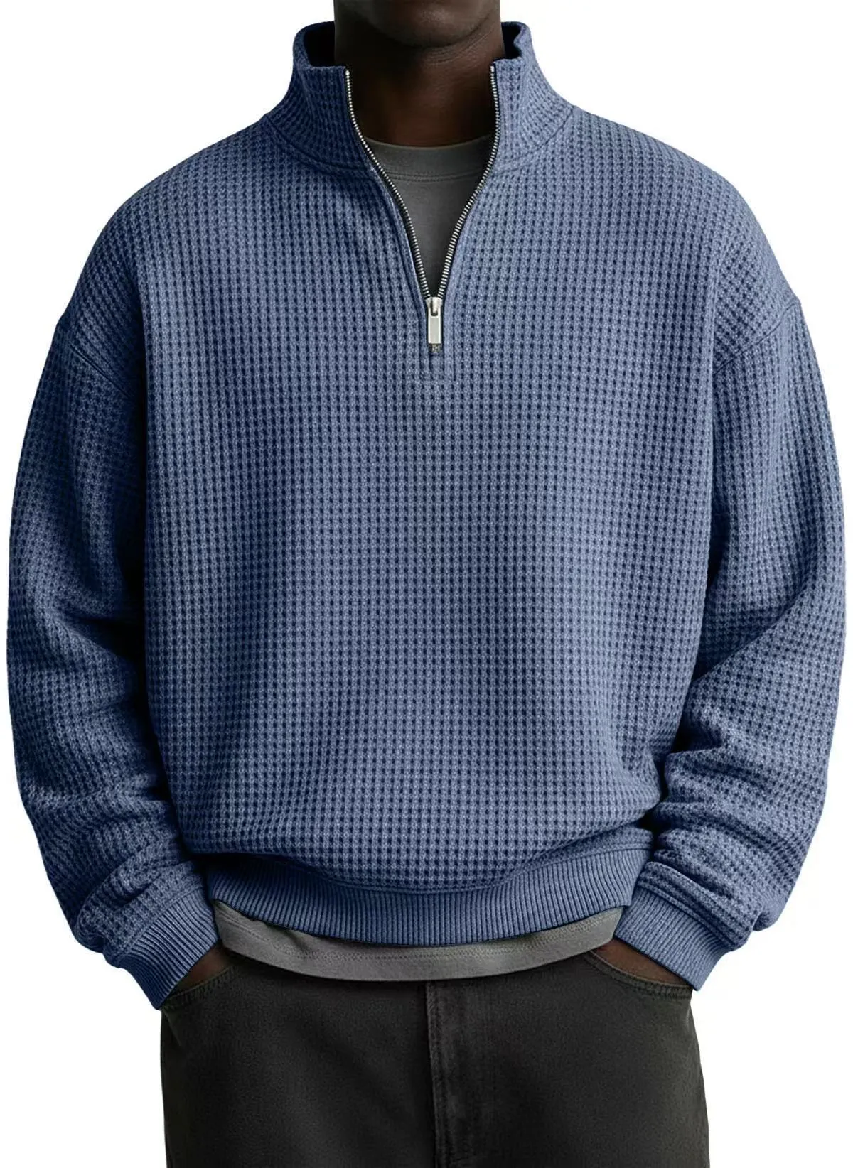  Men's Cozy Cashmere-Blend Sweatshirt