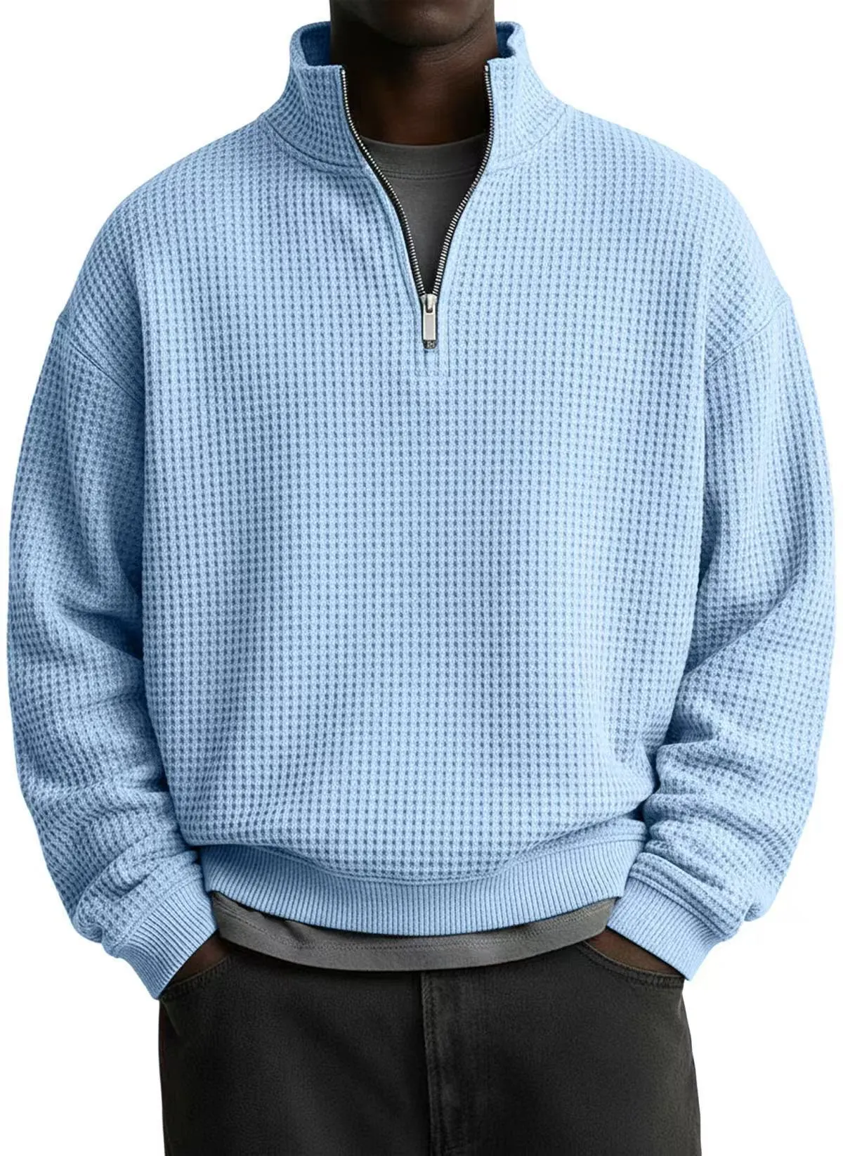  Men's Cozy Cashmere-Blend Sweatshirt