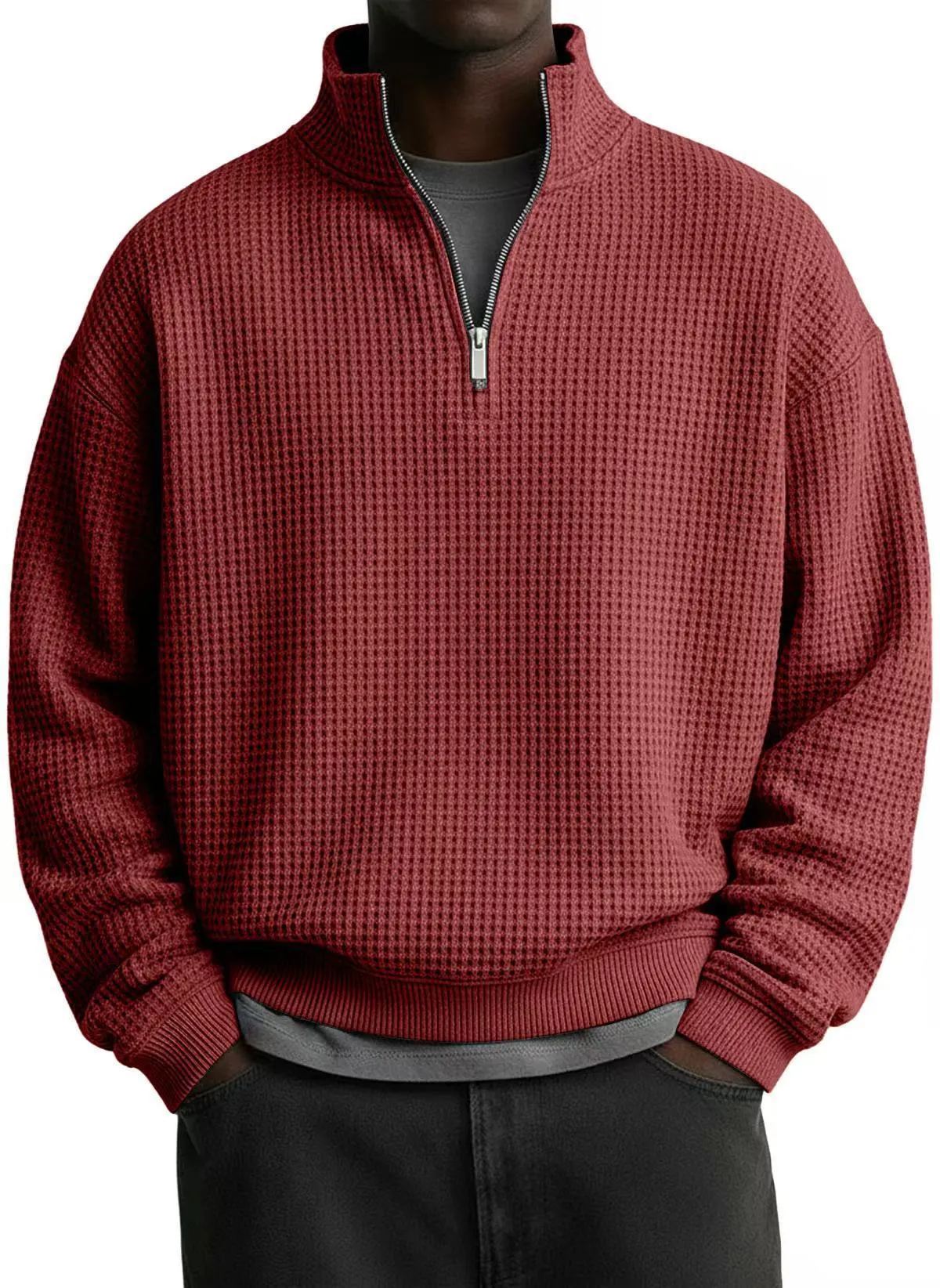  Men's Cozy Cashmere-Blend Sweatshirt