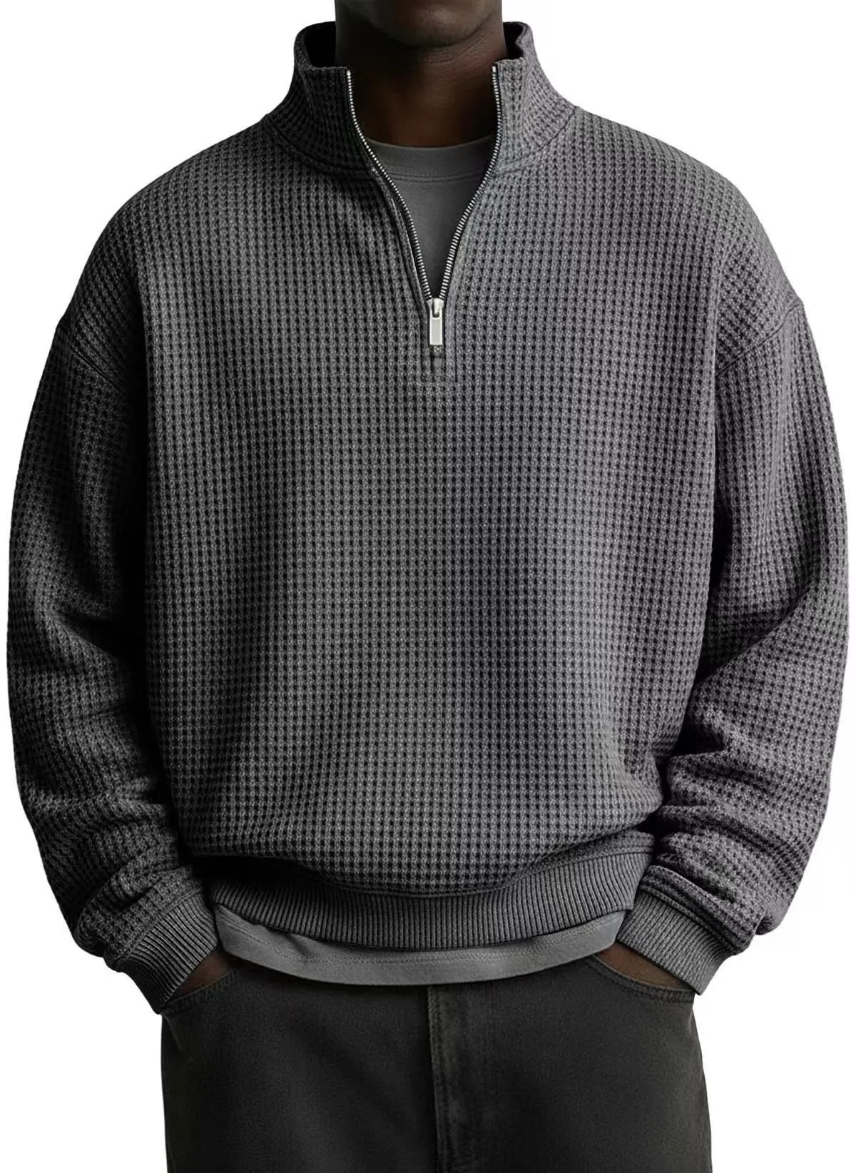  Men's Cozy Cashmere-Blend Sweatshirt