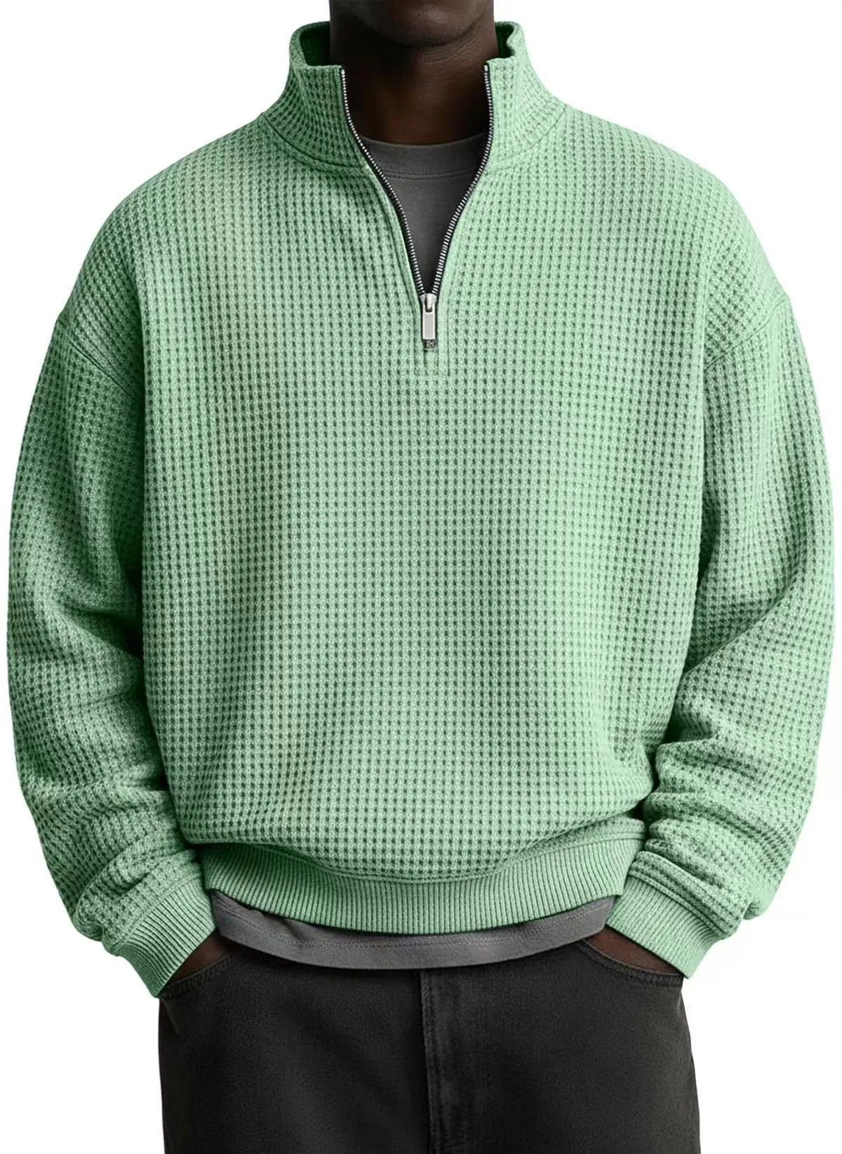  Men's Cozy Cashmere-Blend Sweatshirt