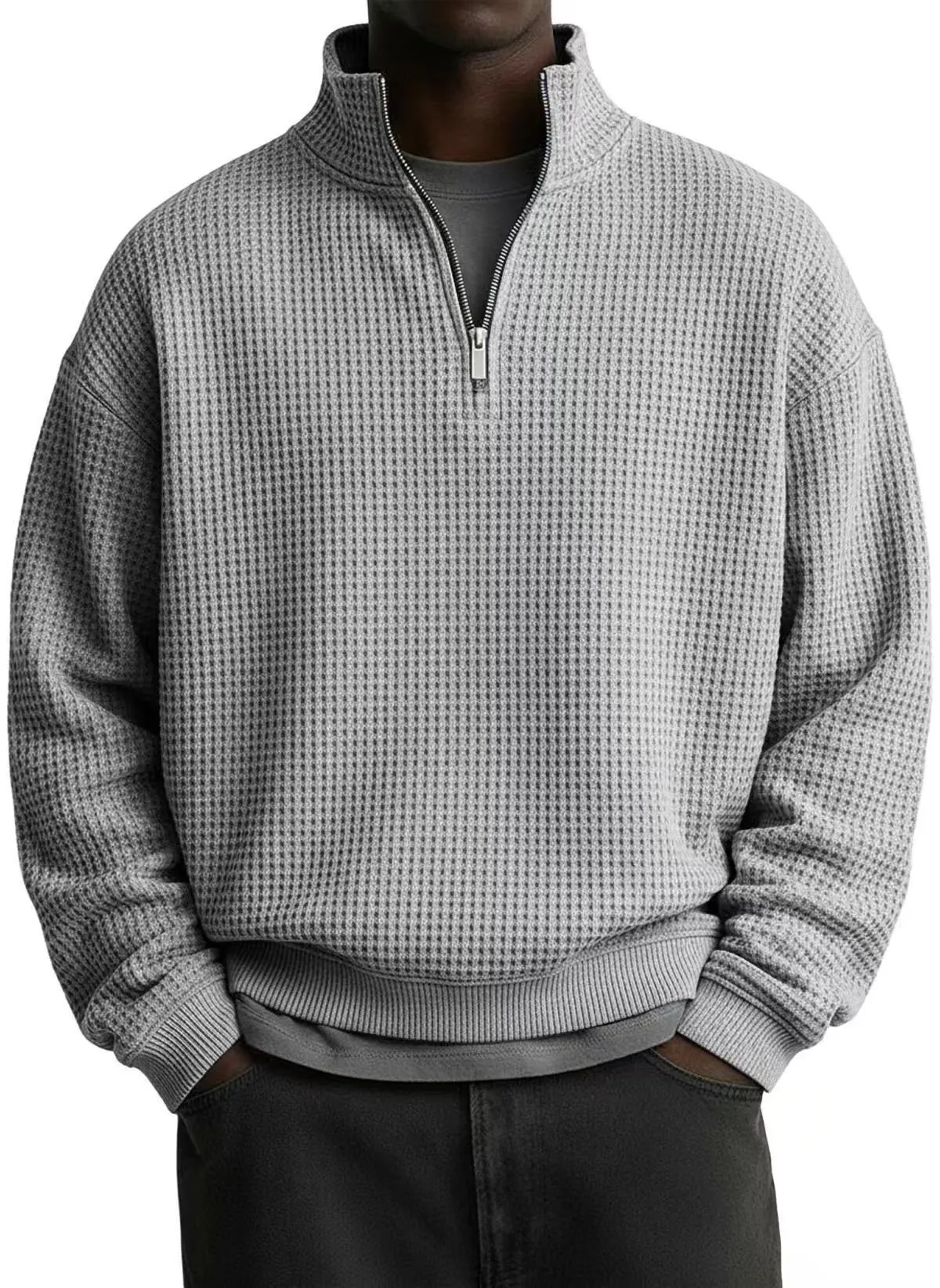  Men's Cozy Cashmere-Blend Sweatshirt