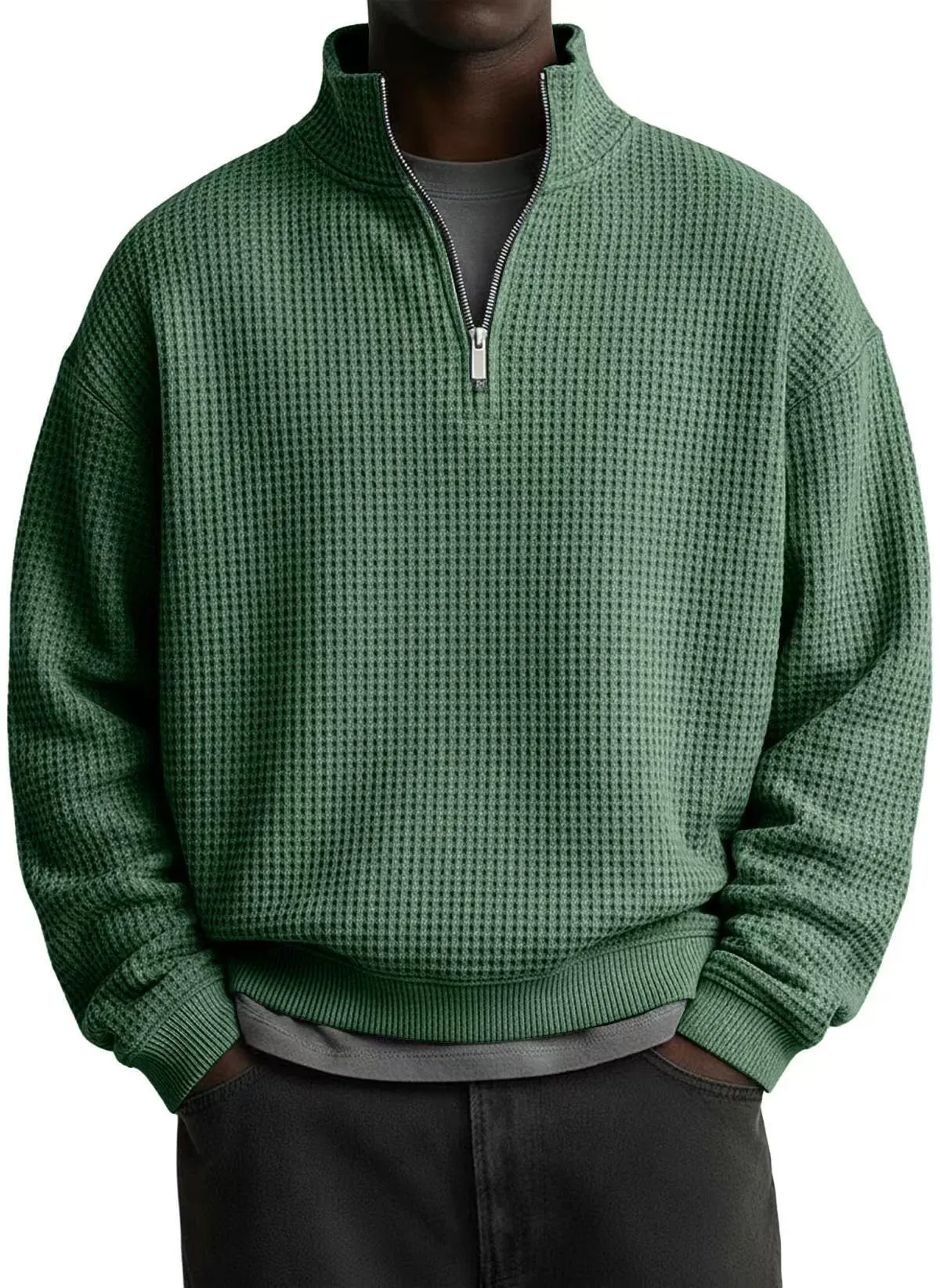  Men's Cozy Cashmere-Blend Sweatshirt