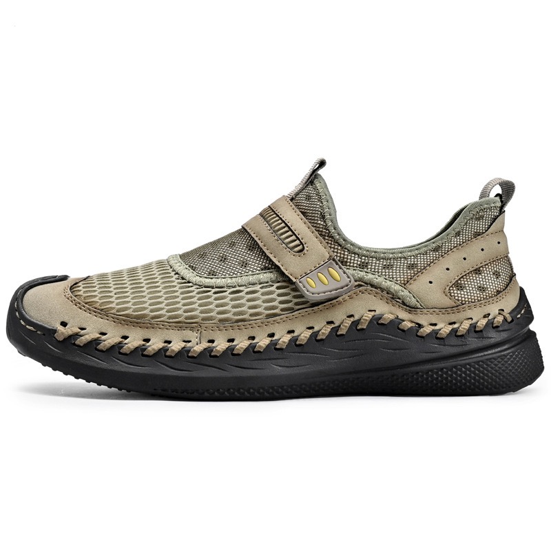 🔥Enjerr® Men's Handcrafted Genuine Leather Breathable Outdoor Sneakers