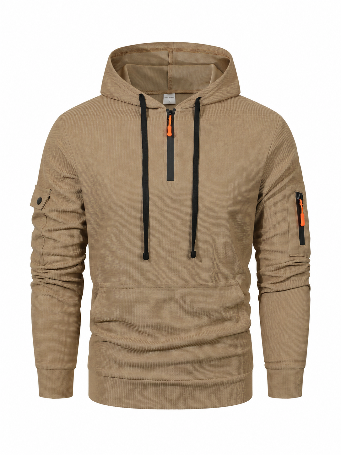 Men's Zipper And Multi Pocket Sport Casual Sweatshirt