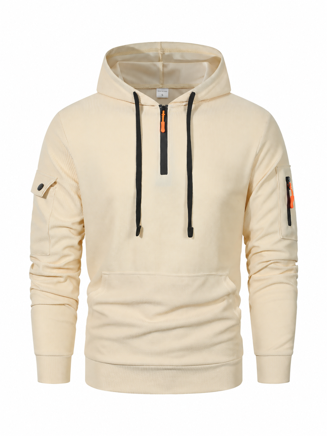 Men's Zipper And Multi Pocket Sport Casual Sweatshirt