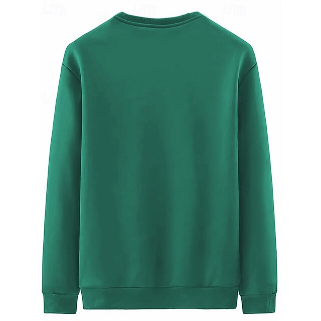 Men's Sweatshirt  Neck Plain Sports & Outdoor Daily Holiday Polyester Streetwear Basic Casual Fall & Winter Clothing Apparel Hoodies Sweatshirts Long Sleeve