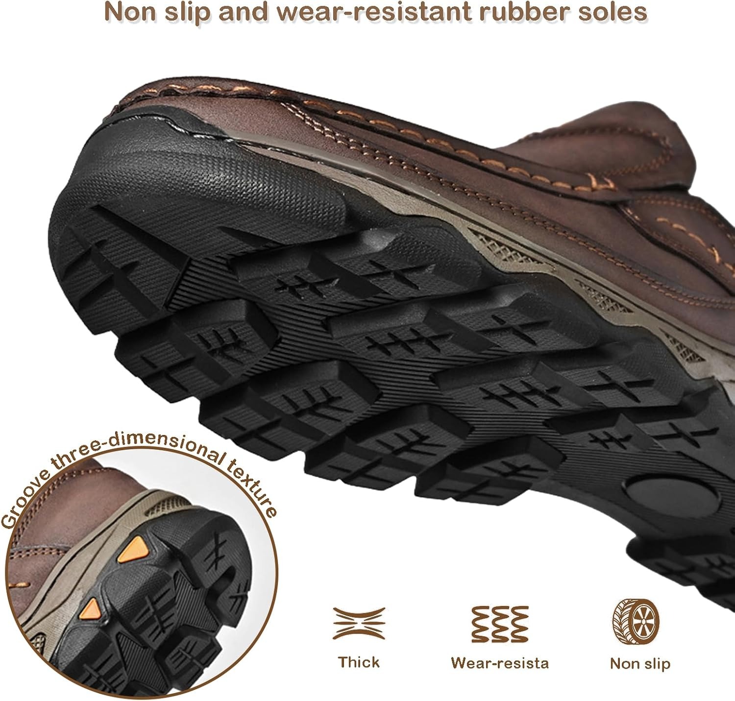 2026 New Men's Orthopedic Comfortable Hands-Free Genuine Leather Slip On Loafers