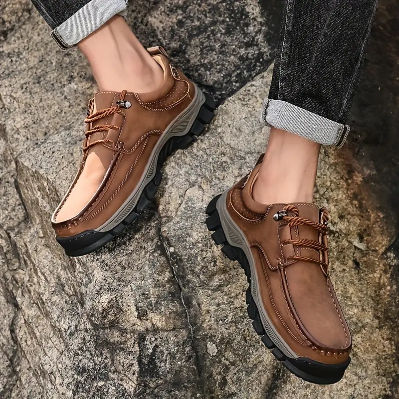  New Men's Orthopedic Comfortable Breathable Genuine Leather Slip-On Loafers