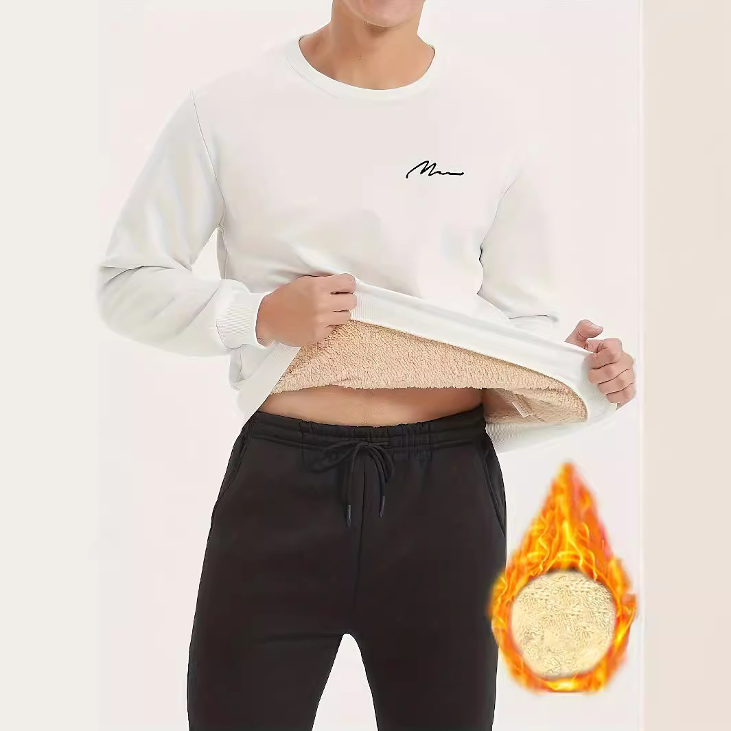 Men's Sweatshirt  Neck Plain Sports & Outdoor Daily Holiday Polyester Streetwear Basic Casual Fall & Winter Clothing Apparel Hoodies Sweatshirts Long Sleeve