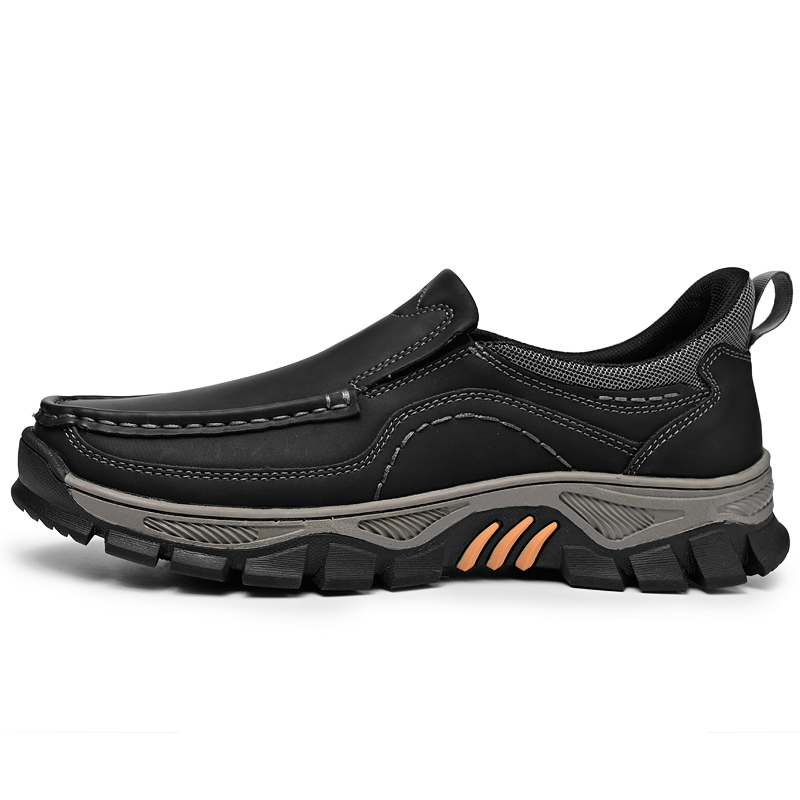 2026 New Men's Orthopedic Hands-Free Genuine Leather Slip On Loafers