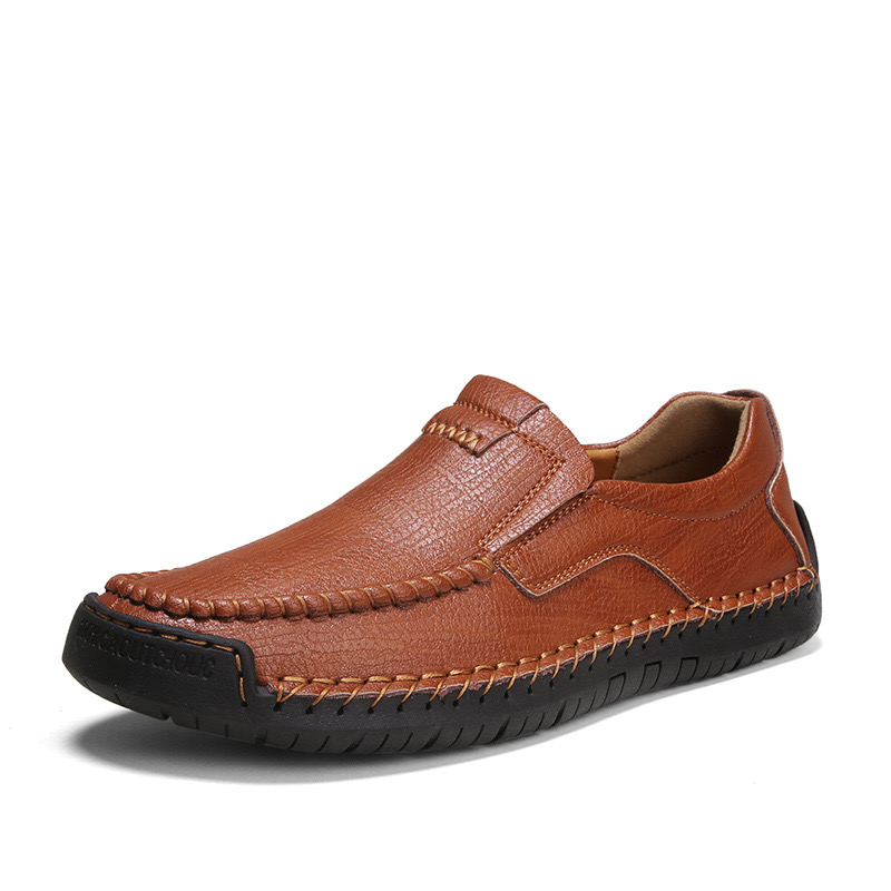 ENJERR® Leather Loafers – Slip-On, Orthopedic Arch Support