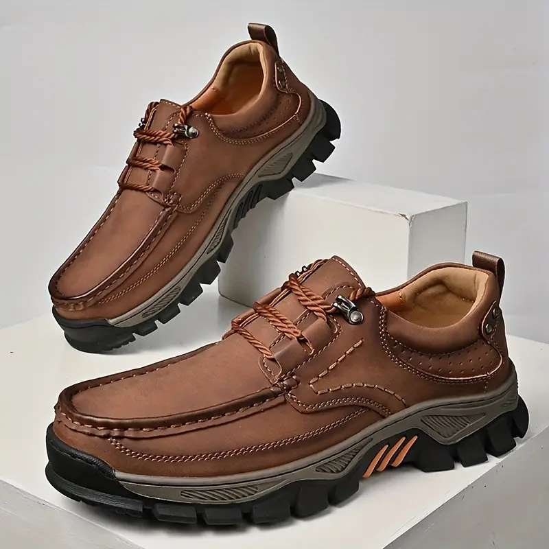  New Men's Orthopedic Comfortable Breathable Genuine Leather Slip-On Loafers
