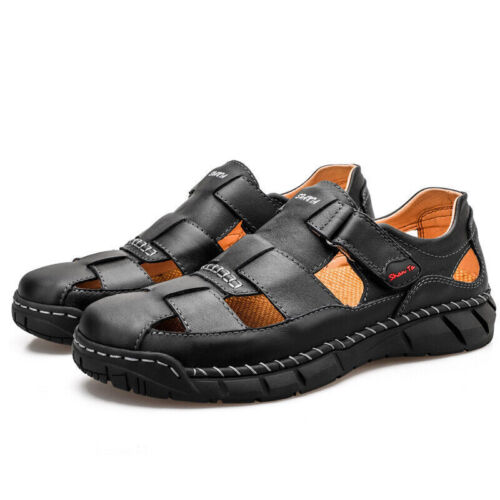  Summer Mens Genuine Leather Sandals