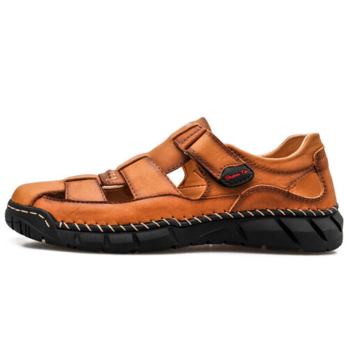  Summer Mens Genuine Leather Sandals