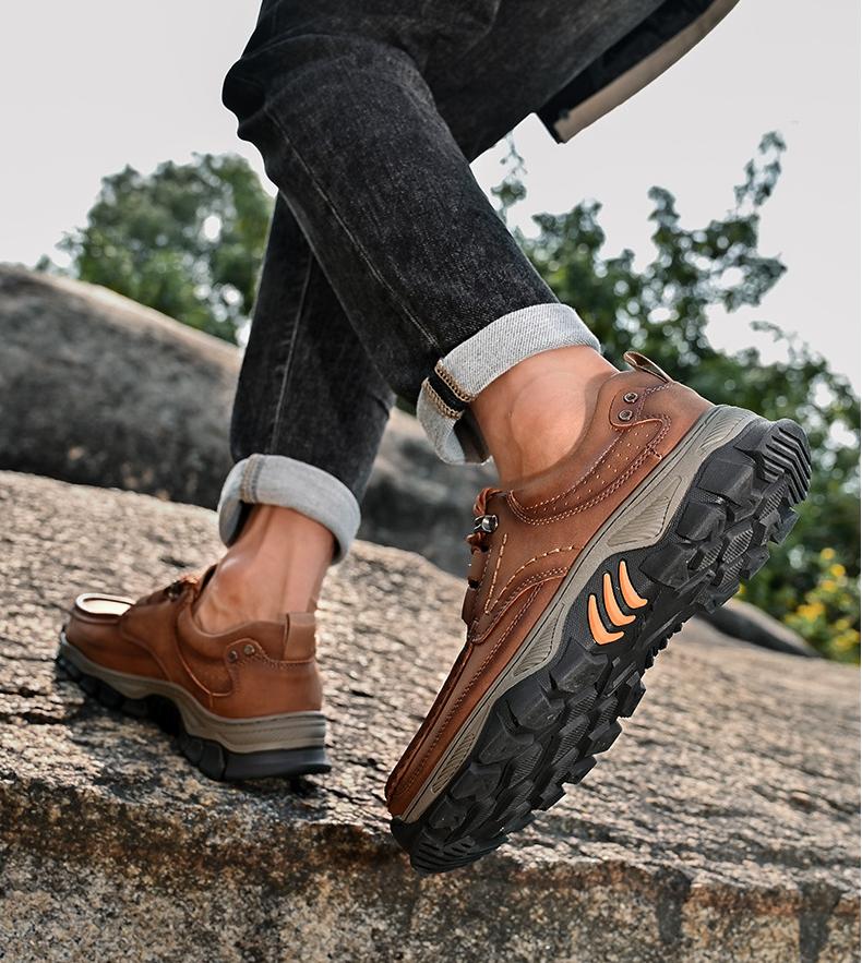  New Men's Orthopedic Comfortable Breathable Genuine Leather Slip-On Loafers