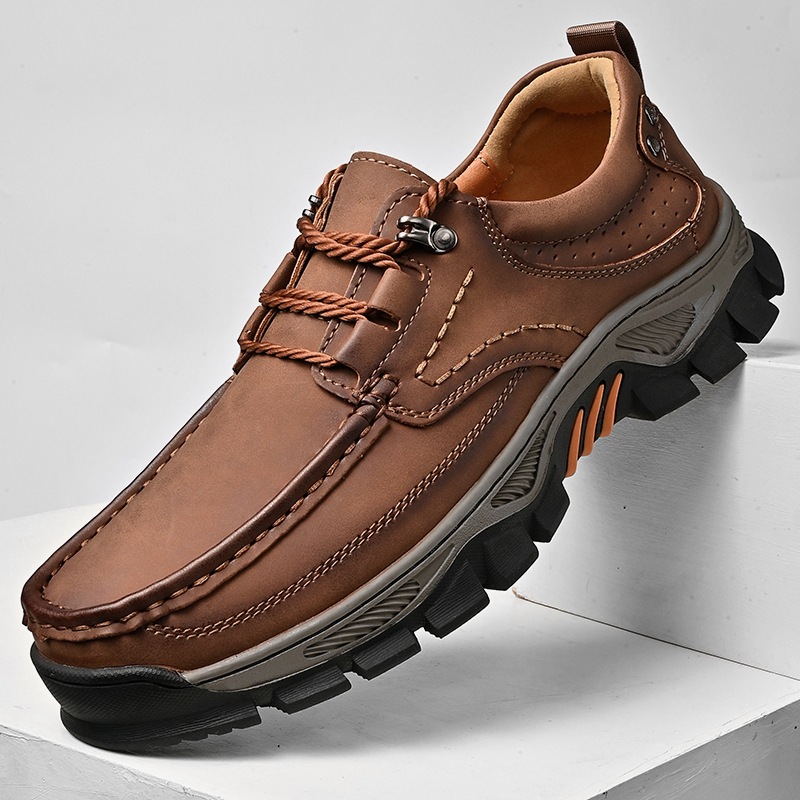  New Men's Orthopedic Comfortable Breathable Genuine Leather Slip-On Loafers