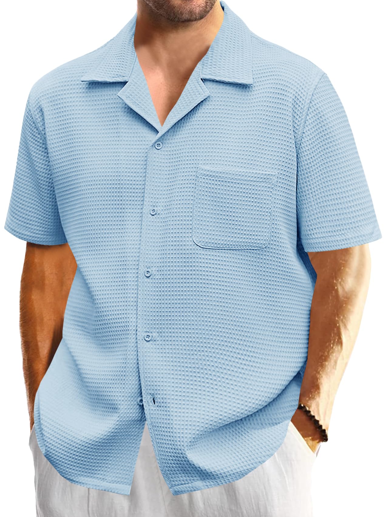 Men Can't Get Enough of These Ultra-Soft Waffle-Knit Everyday Shirt