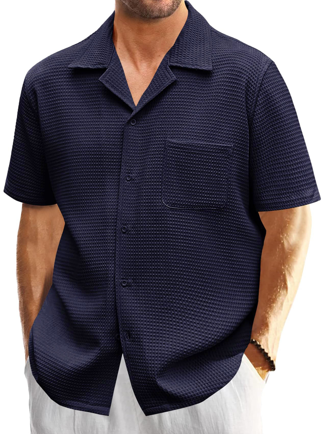 Men Can't Get Enough of These Ultra-Soft Waffle-Knit Everyday Shirt