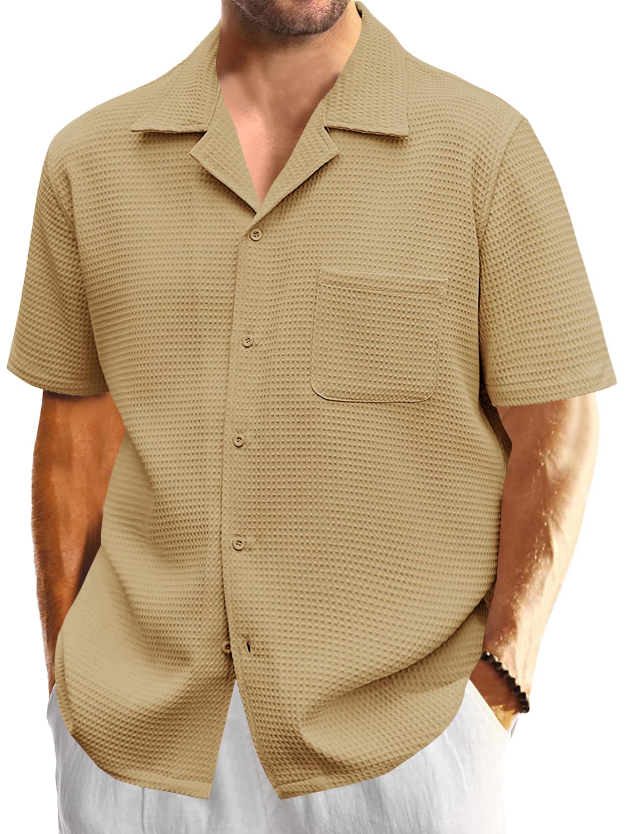 Men Can't Get Enough of These Ultra-Soft Waffle-Knit Everyday Shirt