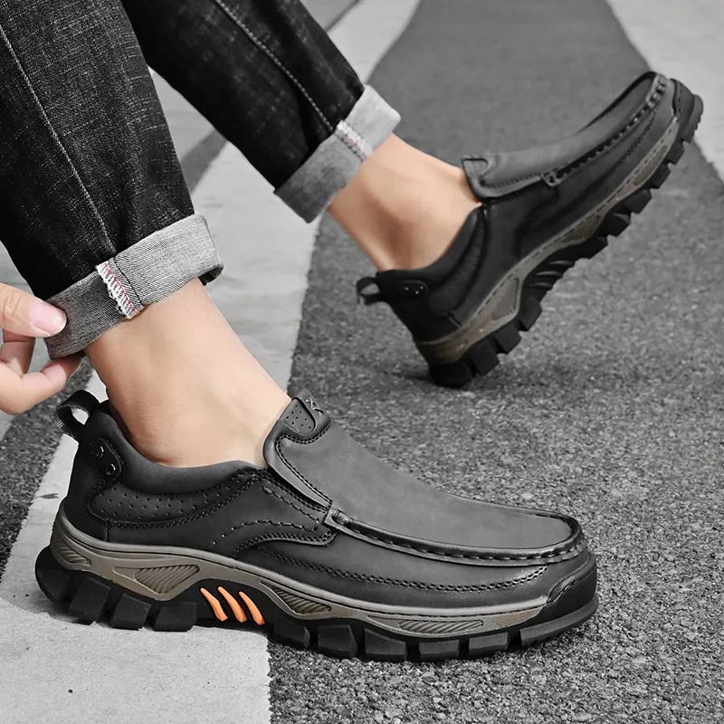  New Men's Orthopedic Comfortable Casual Genuine Leather Slip On Loafers