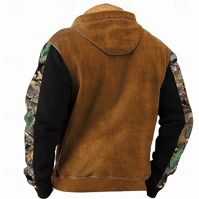 Men's Cowboy Fleece Hoodies Hoodie Hooded Sweatshirt Hooded 