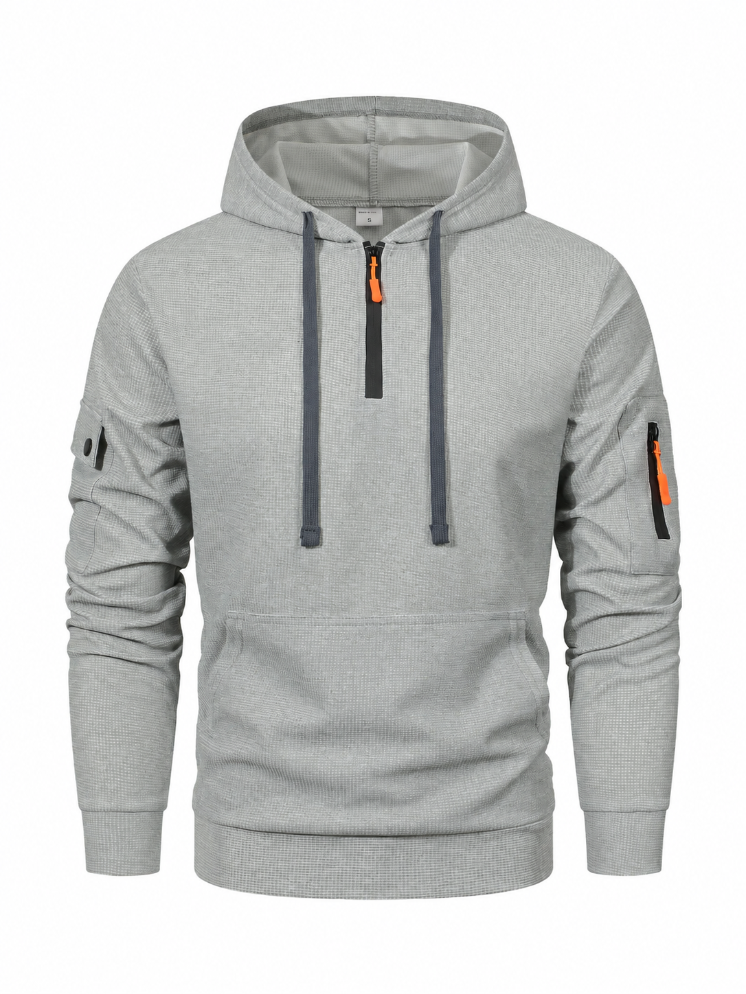 Men's Zipper And Multi Pocket Sport Casual Sweatshirt