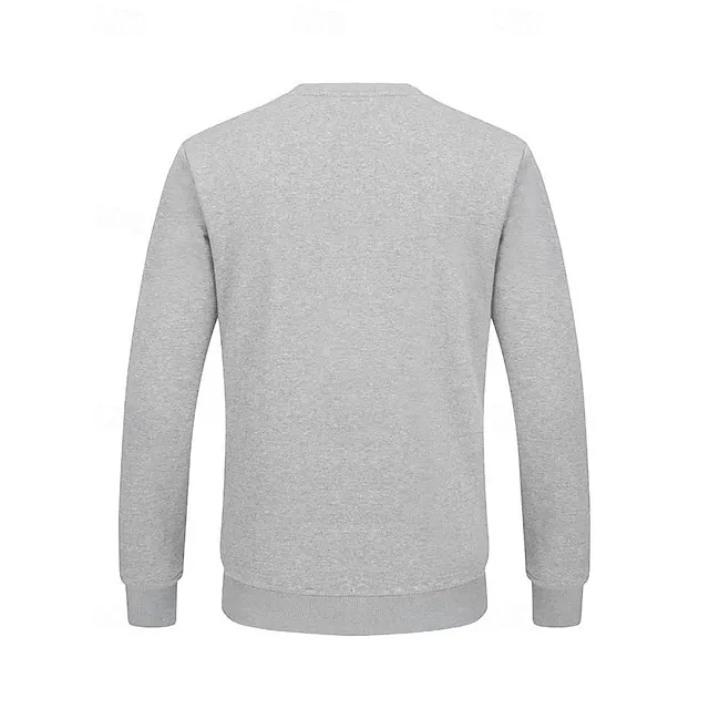Men's Sweatshirt  Neck Plain Sports & Outdoor Daily Holiday Polyester Streetwear Basic Casual Fall & Winter Clothing Apparel Hoodies Sweatshirts Long Sleeve