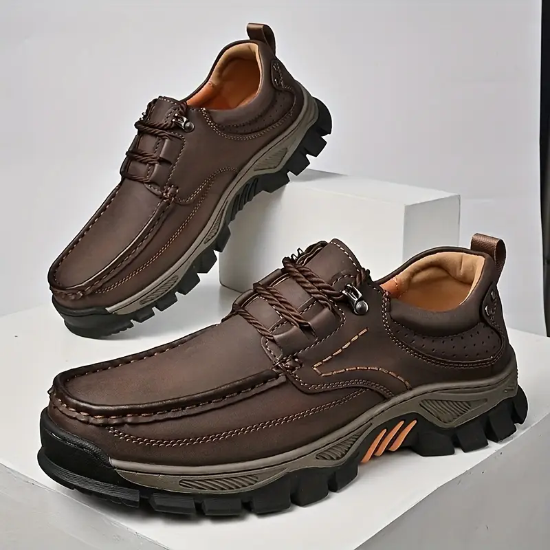  New Men's Orthopedic Comfortable Breathable Genuine Leather Slip-On Loafers