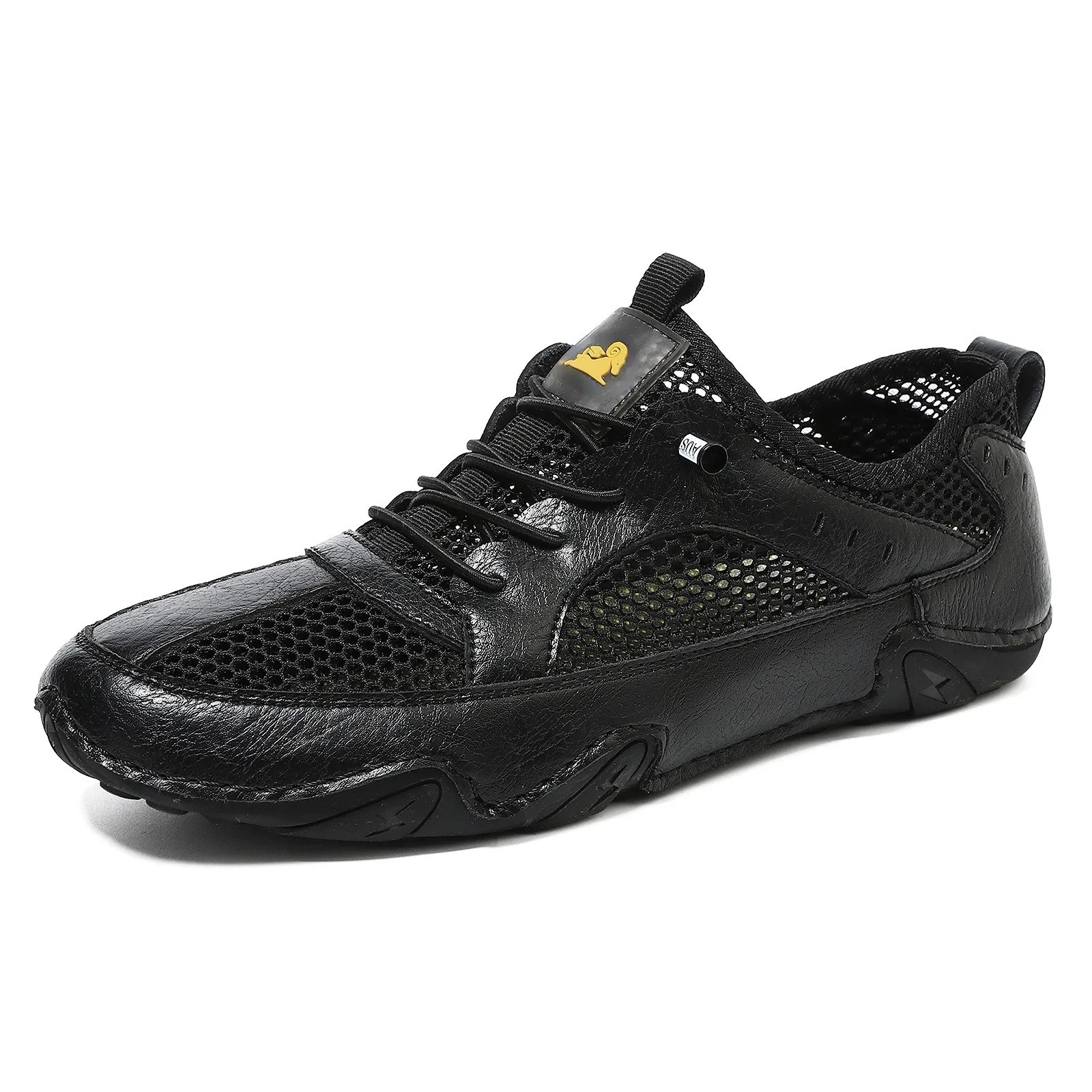 Men's Genuine Leather Mesh Breathable Driving loafers