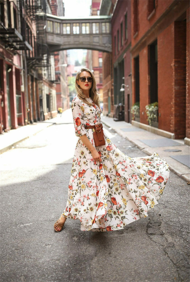 Natalie Flower Dress