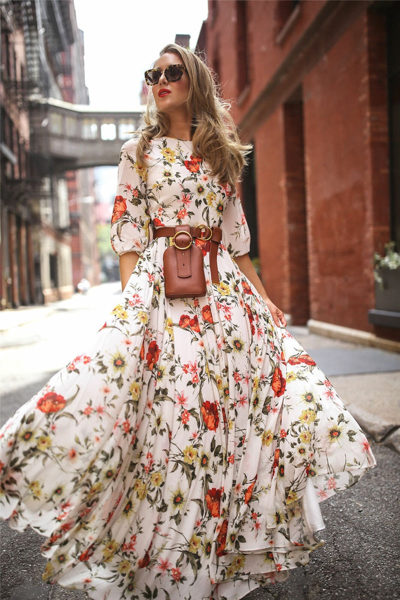 Natalie Flower Dress