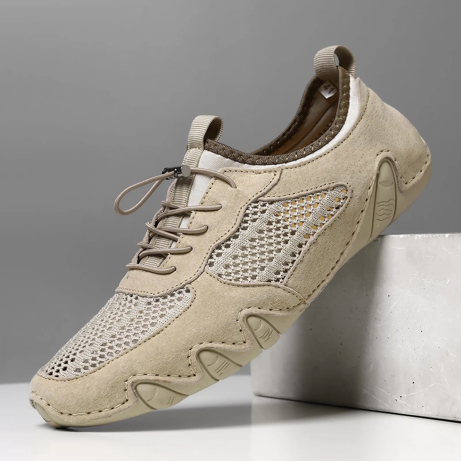 🔥On This Week Sale OFF 70%—Men'S Casual Sports Shoes Large Size Sewn Genuine Leather Mesh Shoes Octopus Men'S Shoes