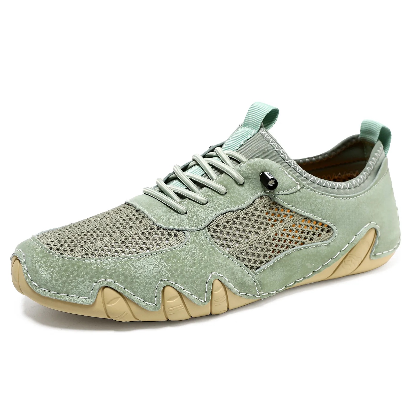 🔥On This Week Sale OFF 70%—Men'S Casual Sports Shoes Large Size Sewn Genuine Leather Mesh Shoes Octopus Men'S Shoes