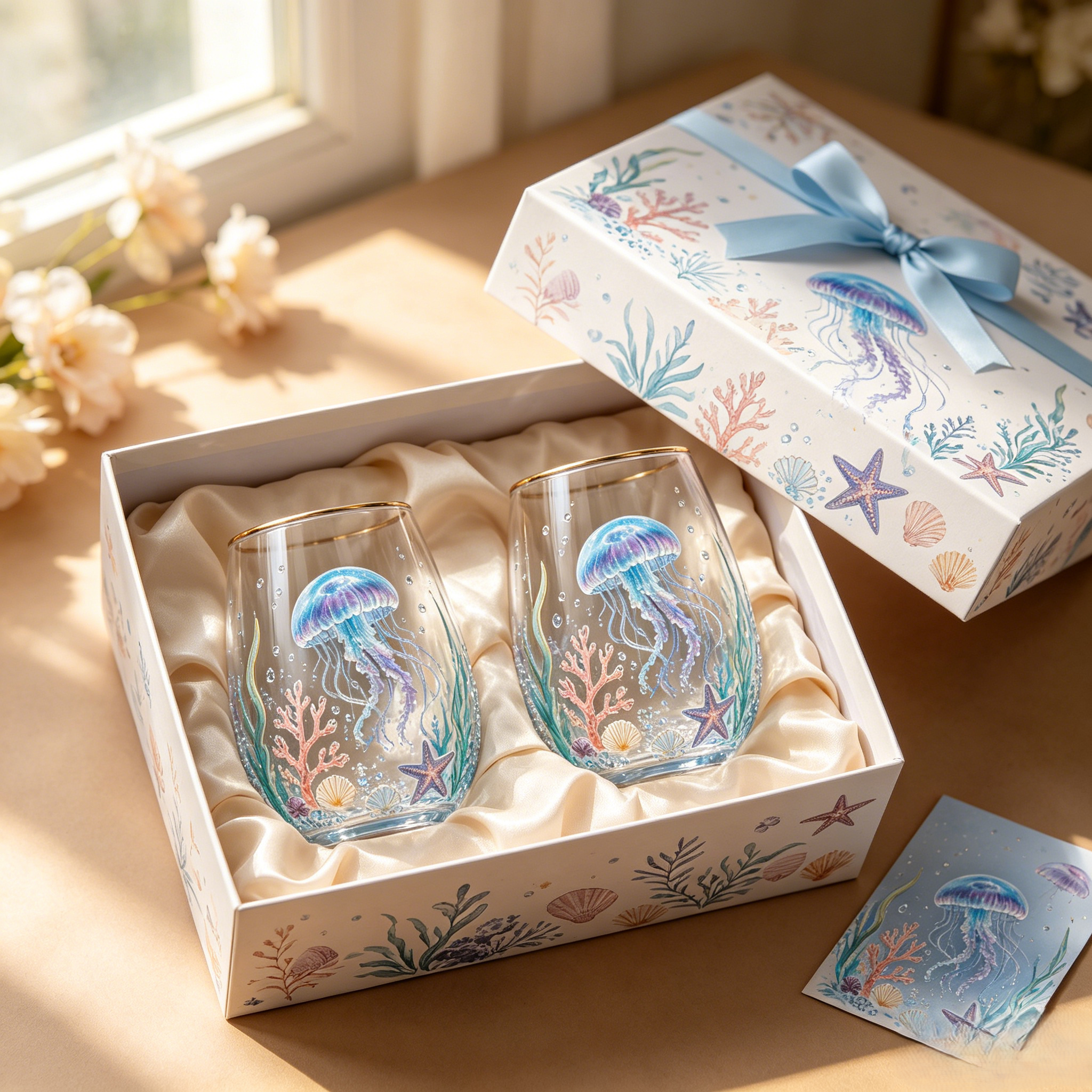 🌸🌿 Limited Edition 2026 Garden Morning Bliss Glass Tea Cup☀️☕
